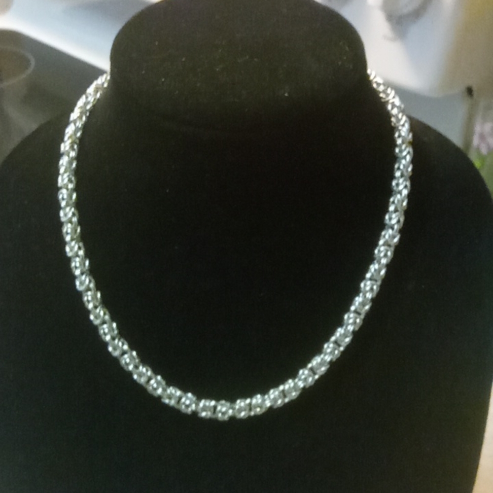 🎈HOST PICK🎈           51.96 Gms .925 SS Byzantine Style Necklace